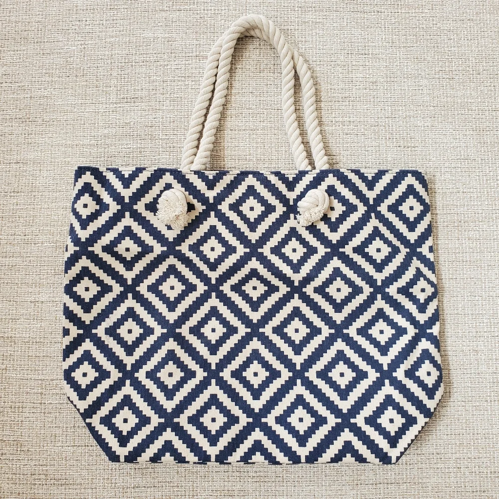 Summer & Rose Rope Handle Tote Bag - Picture 3 of 12